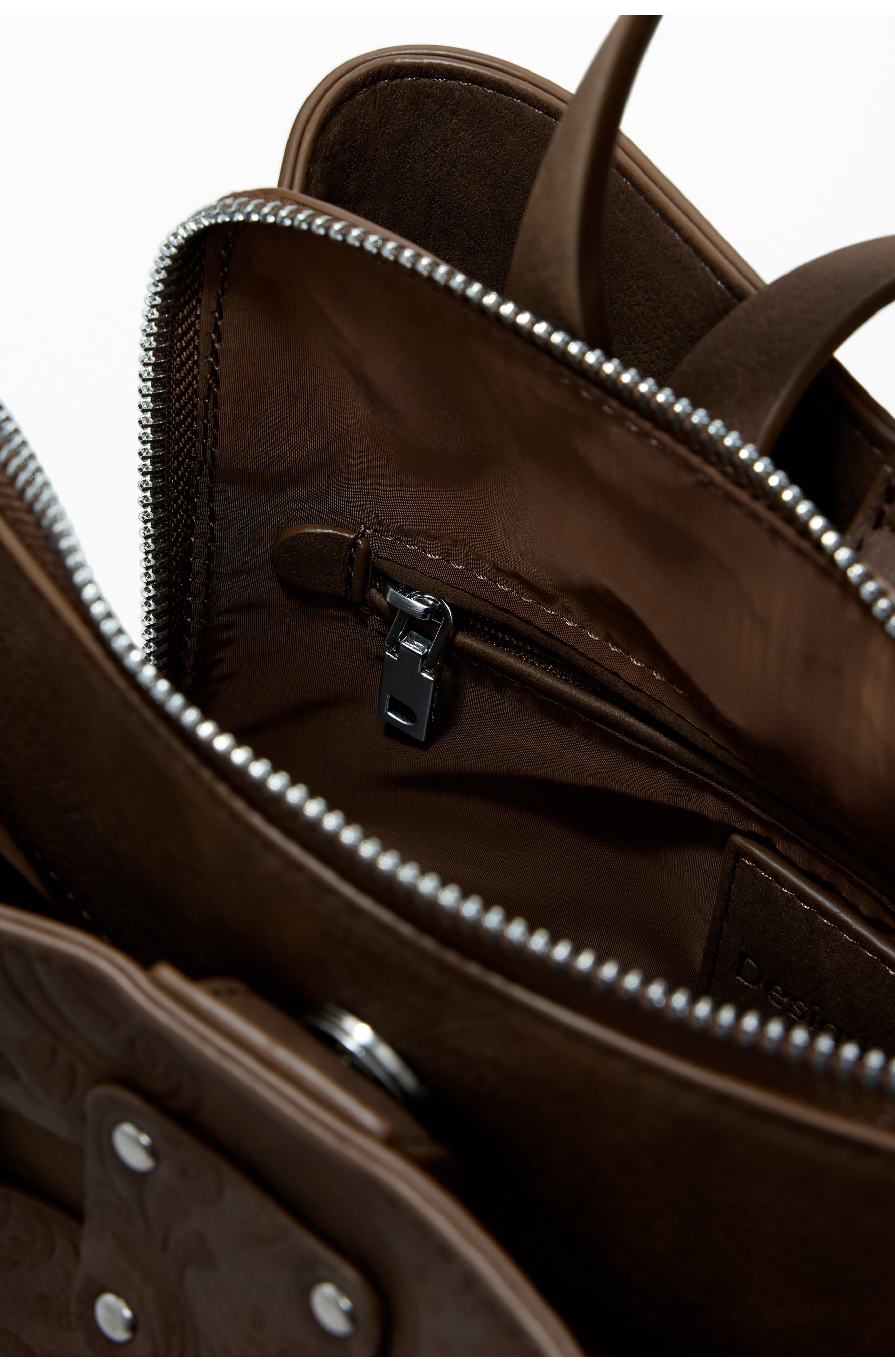 Desigual Medium Faux Leather Backpack, Alternate, color, 