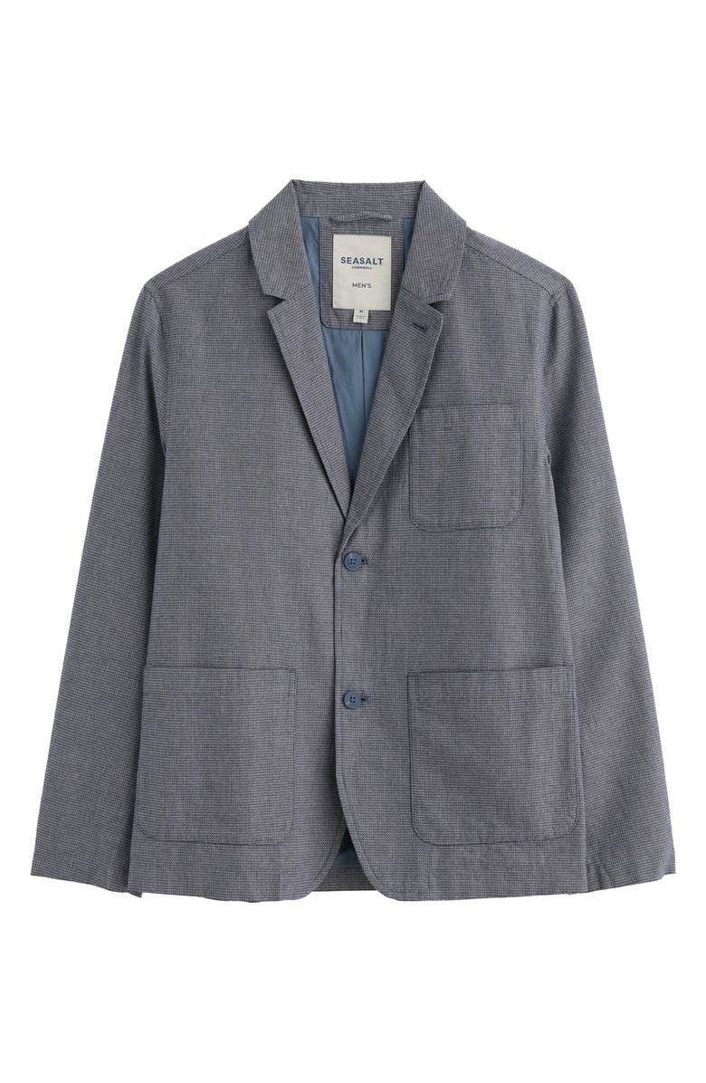 Seasalt Cornwall Dominick Organic Cotton Blazer, Alternate, color, Blue Sail