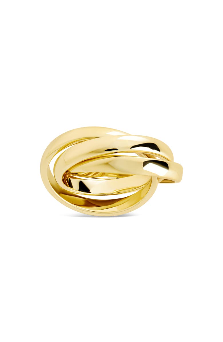 Sterling Forever Elsa Twisted Ring, Alternate, color, Gold