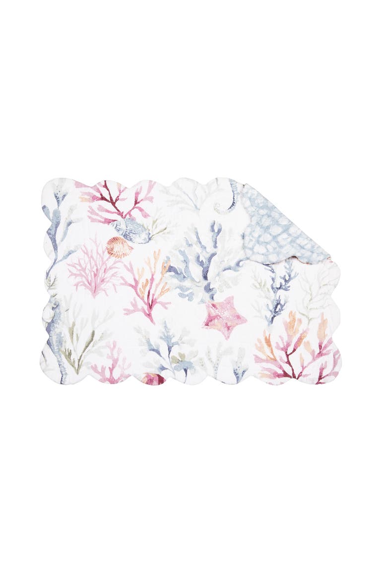 Nori Coral Placemats, Set of 6, Alternate, color, Blue