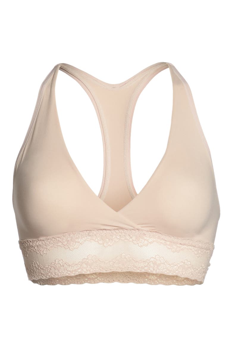 Bliss Perfection Racerback Maternity/Nursing Bralette, Alternate, color, CAMEO ROSE