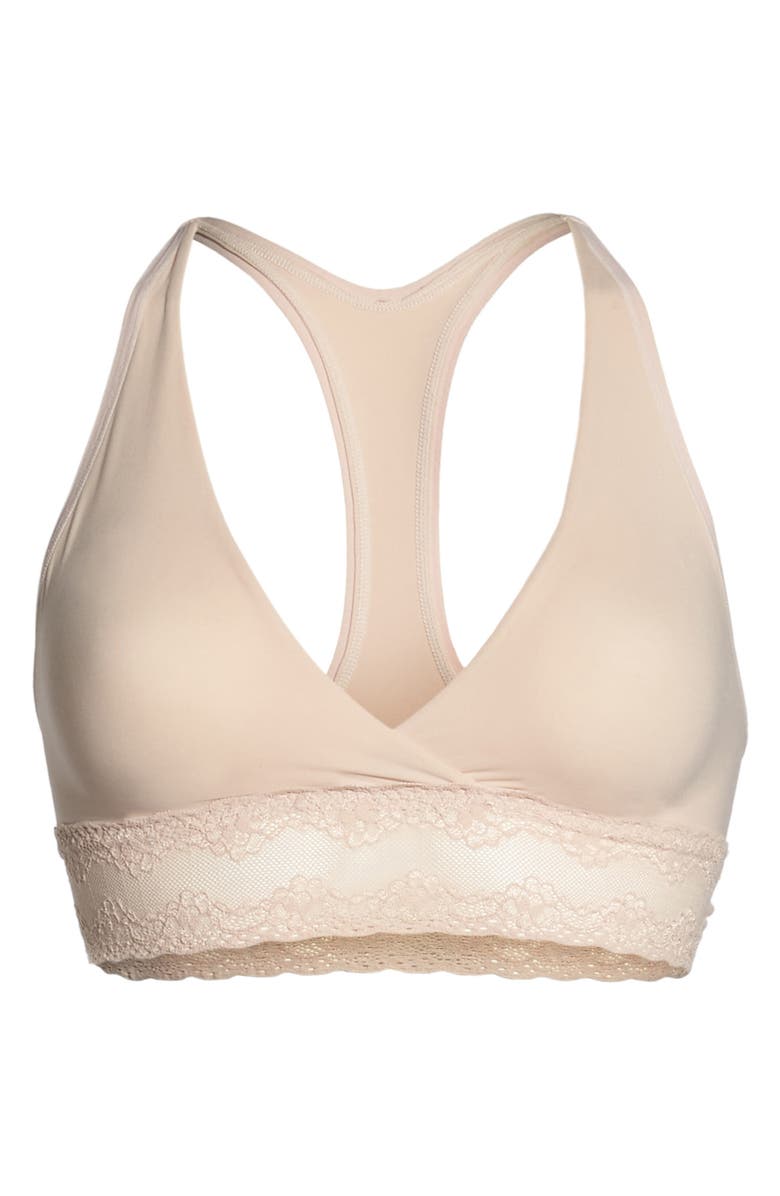 Natori Bliss Perfection Racerback Maternity/Nursing Bralette, Alternate, color, Cameo Rose