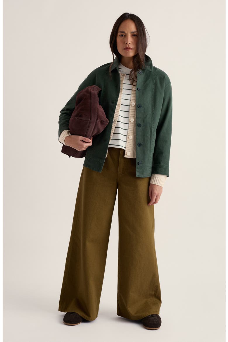 Croplands Herringbone Organic Cotton Jacket, Alternate, color, COPPICE