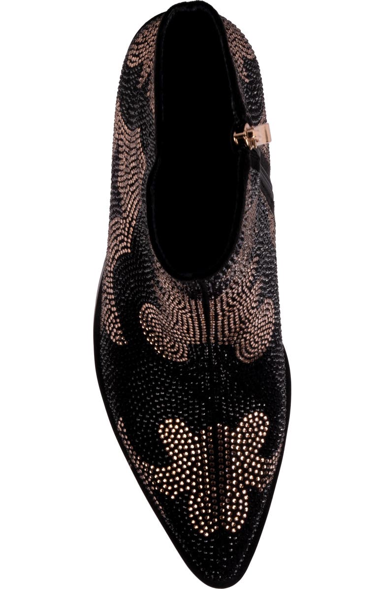 NINETY UNION Forever Rhinestone Embellished Bootie, Alternate, color, Black