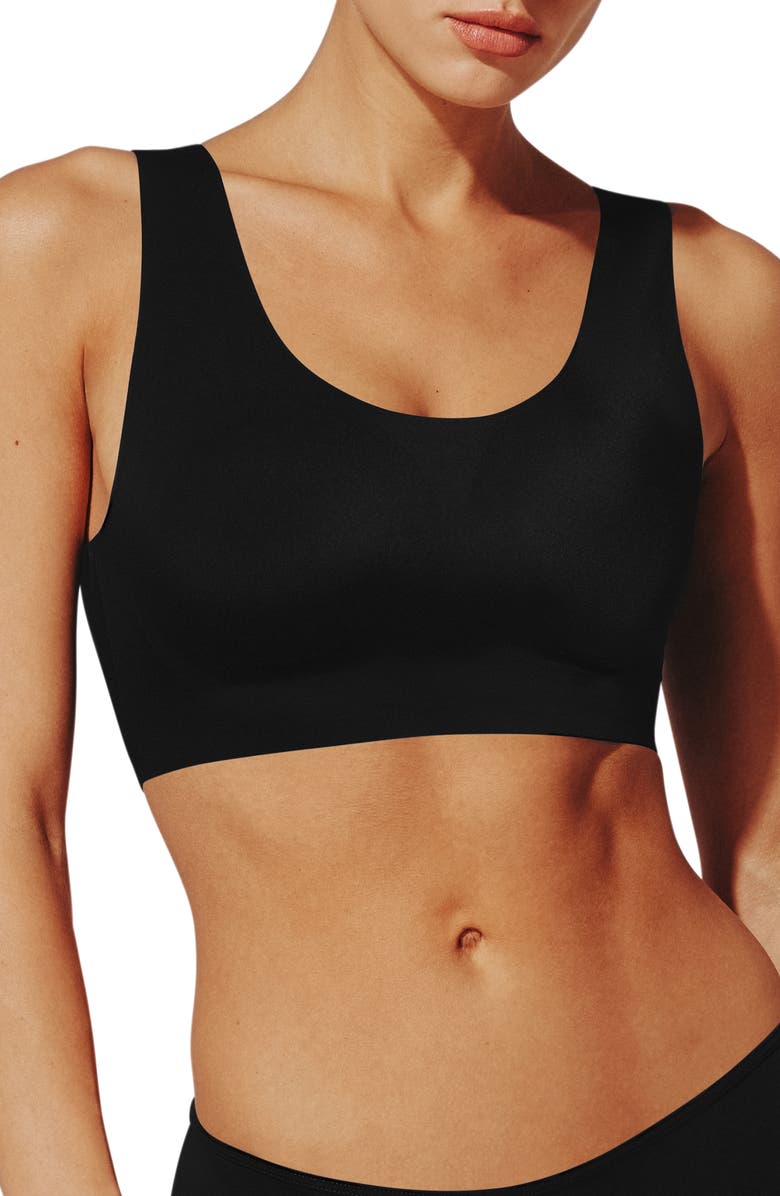 ThirdLove Smoothing Scoop Wireless Bralette, Main, color, Black