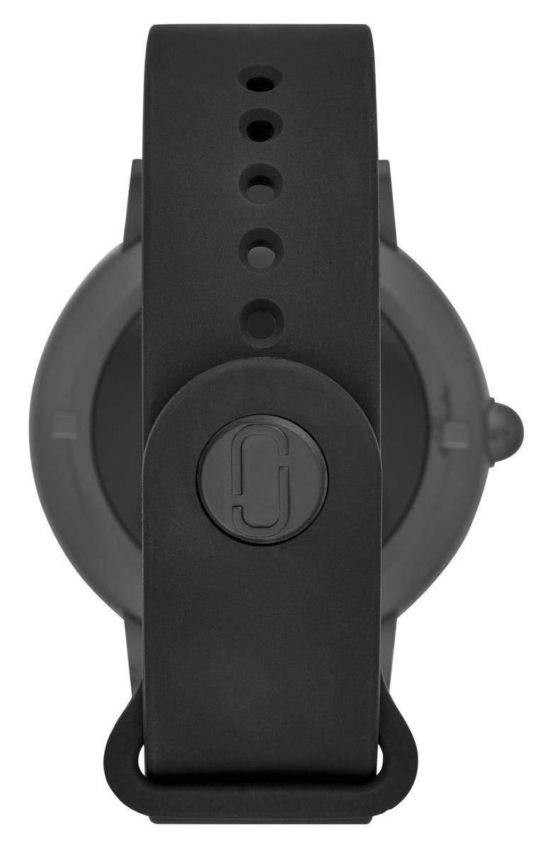 The Marc Jacobs Marc Jacobs Riley Silicone Strap Smart Watch, 44mm, Alternate, color,