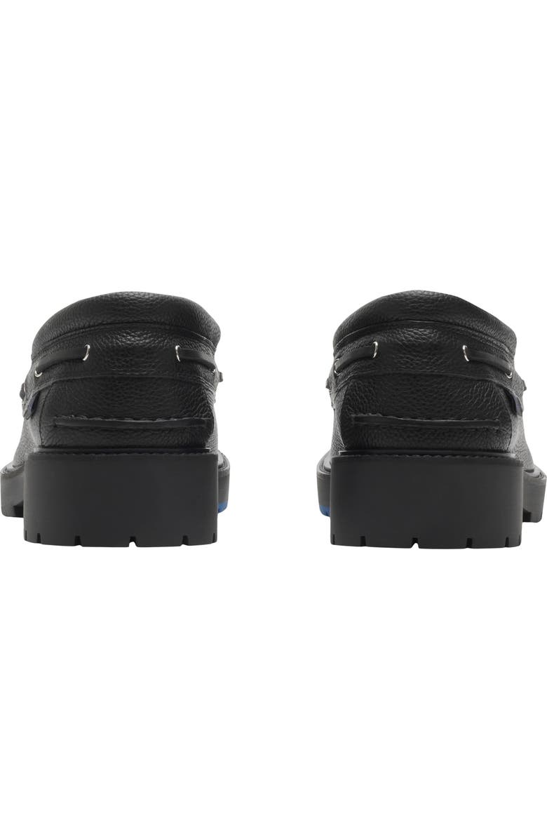 Burberry Leather Raft Boat Shoes, Alternate, color,