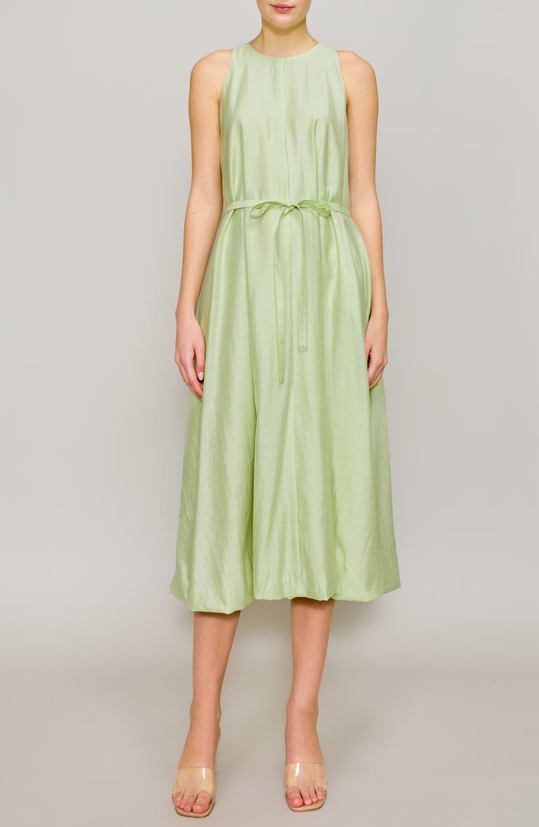 MELLODAY Sleeveless Bubble Hem Midi Dress, Main, color,