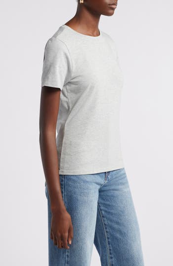 Pima Cotton Blend Crewneck T-Shirt