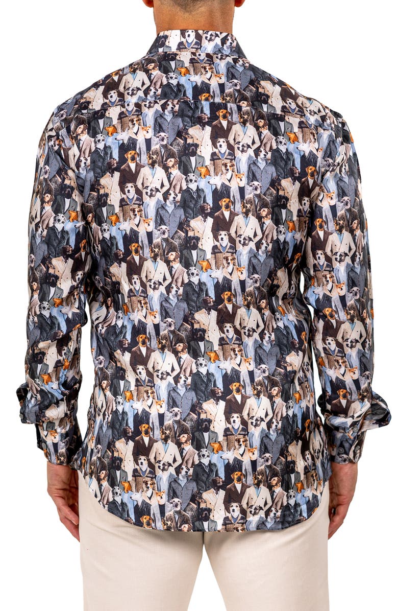 Maceoo Fibonacci Marthy Contemporary Fit Button-Up Shirt, Alternate, color, 