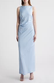 WAYF Isadora Open Cowl Back Cocktail Dress