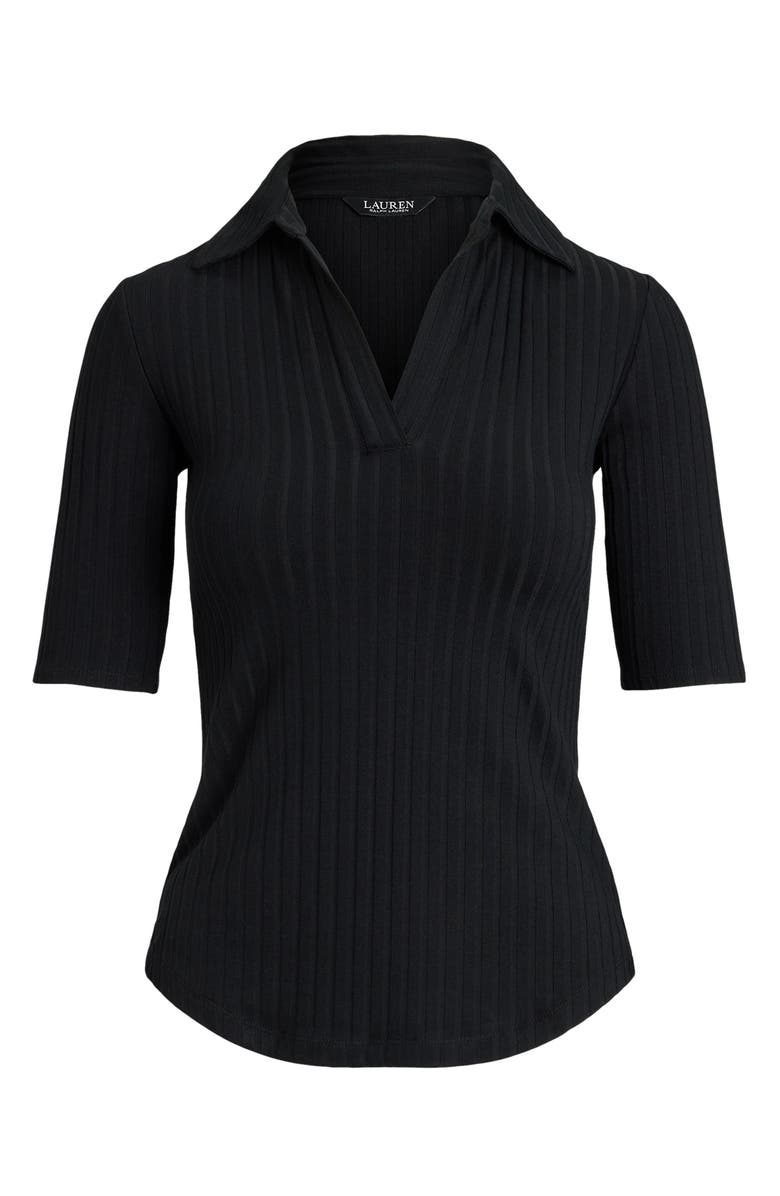 Lauren Ralph Lauren Ribbed Johnny Collar Polo, Alternate, color, 