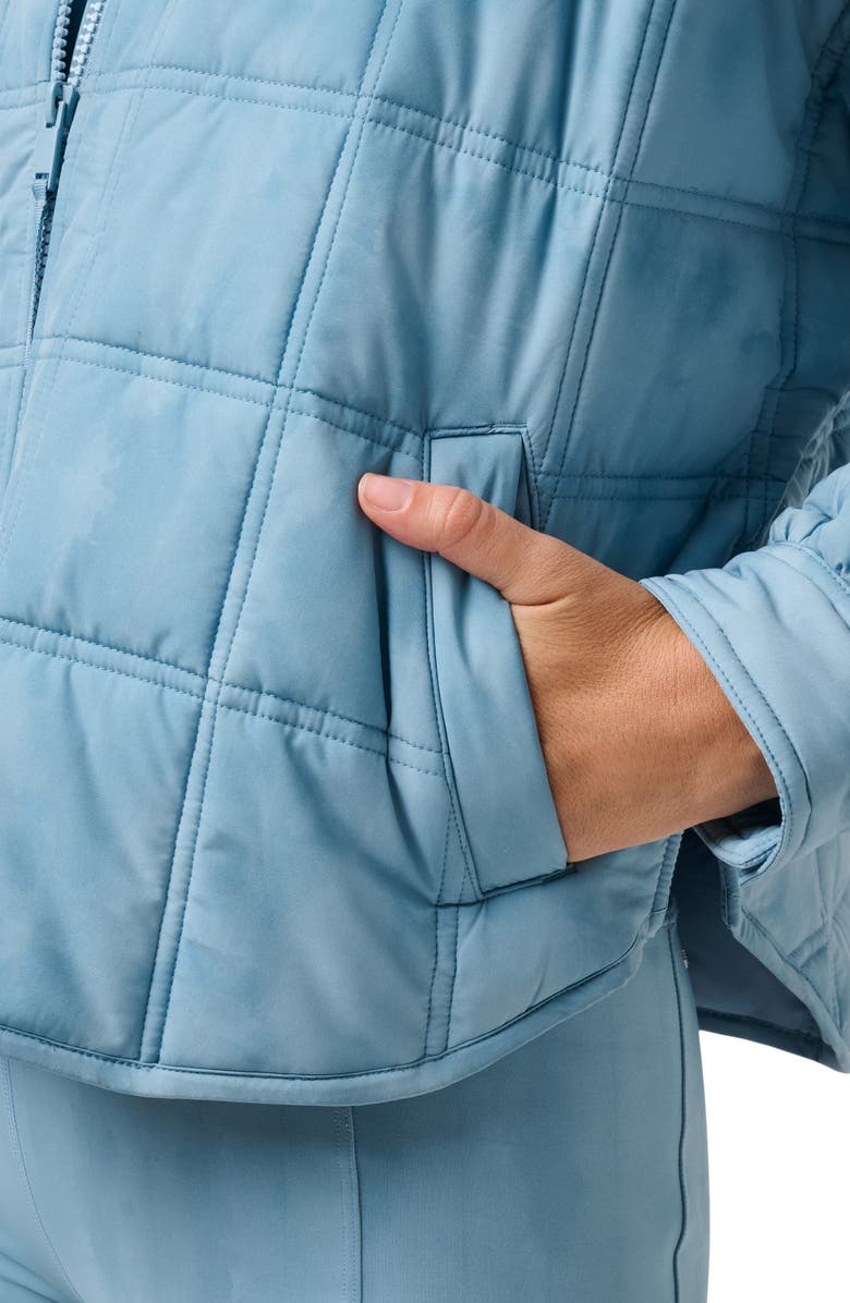 TravisMathew City Edge Quilted Jacket, Alternate, color, Smoke Blue Multi