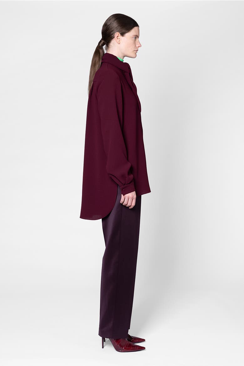 Nyra Draped Tie Neck Top, Alternate, color, Calliope