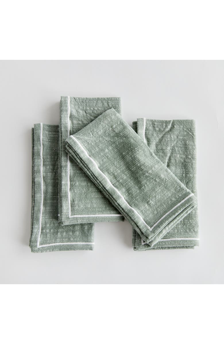 Napa Home & Garden Verdi Napkins Set of 4, Alternate, color, Green
