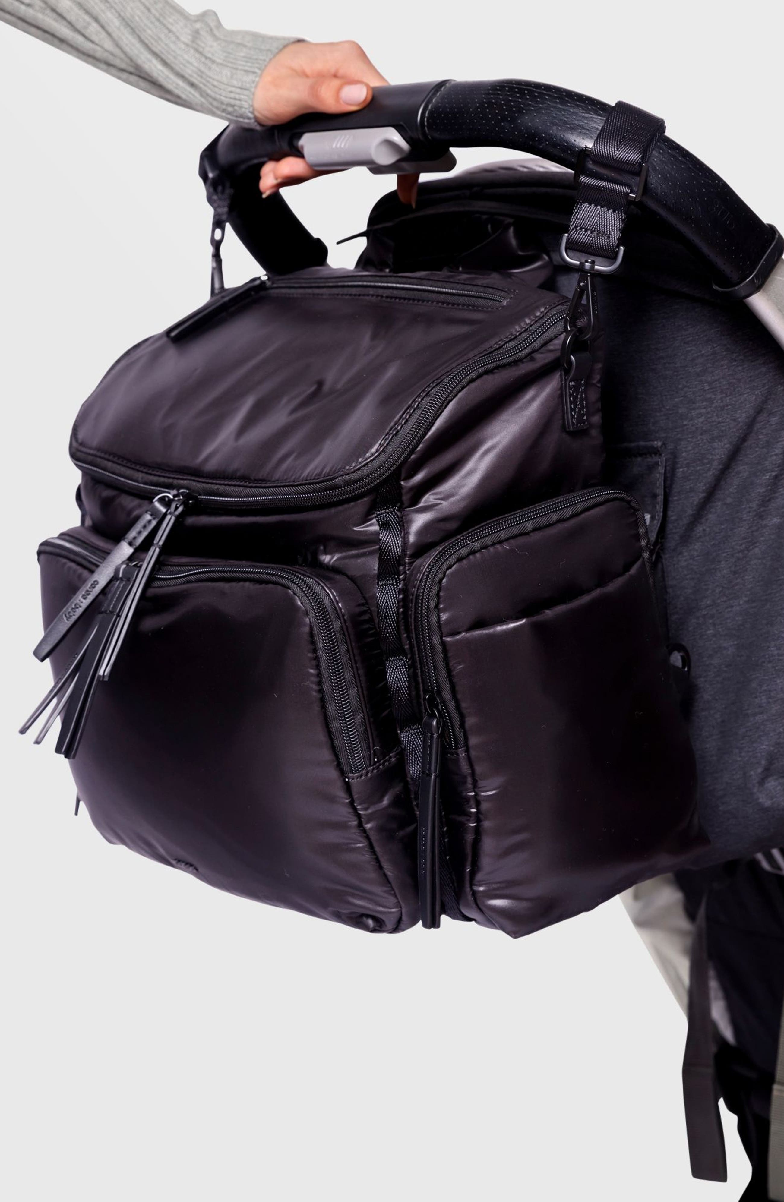 Caraa Medium Baby Bag Diaper Bag, Alternate, color, Black