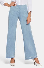 NYDJ Teresa Pull-On Wide Leg Jeans