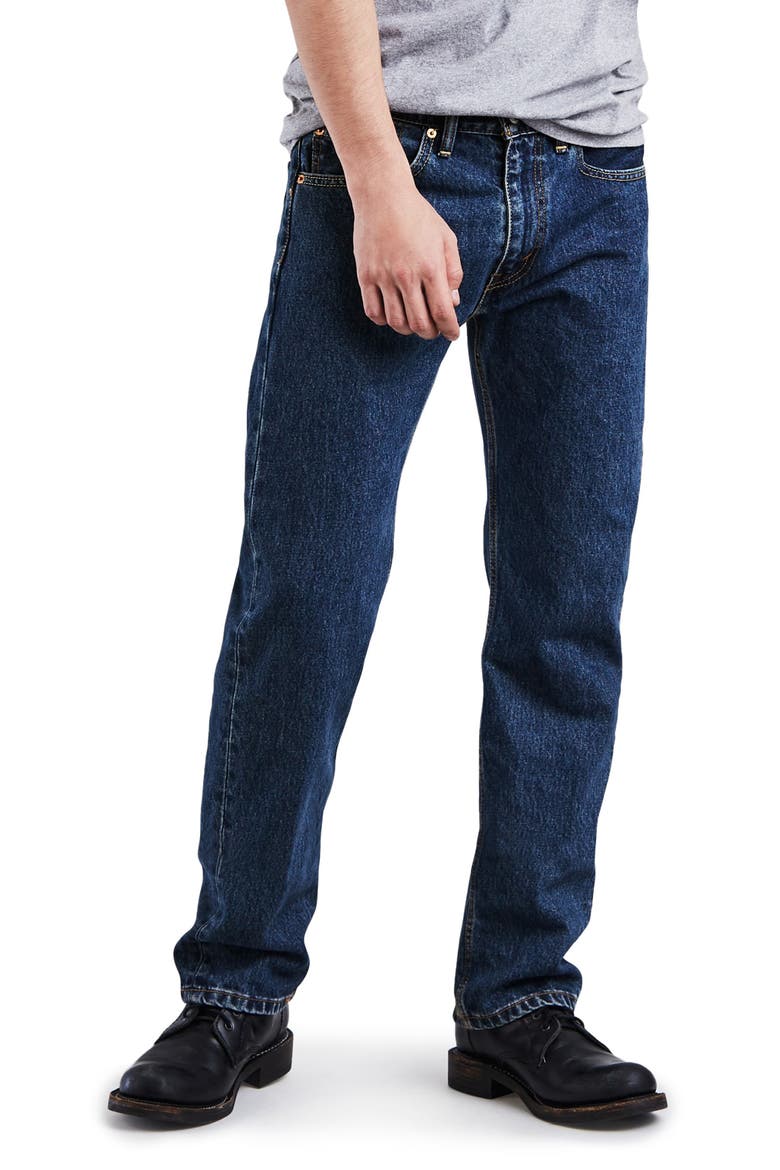 505™ Regular Dark Straight Jeans - 29–36" Inseam, Main, color, DARK SW