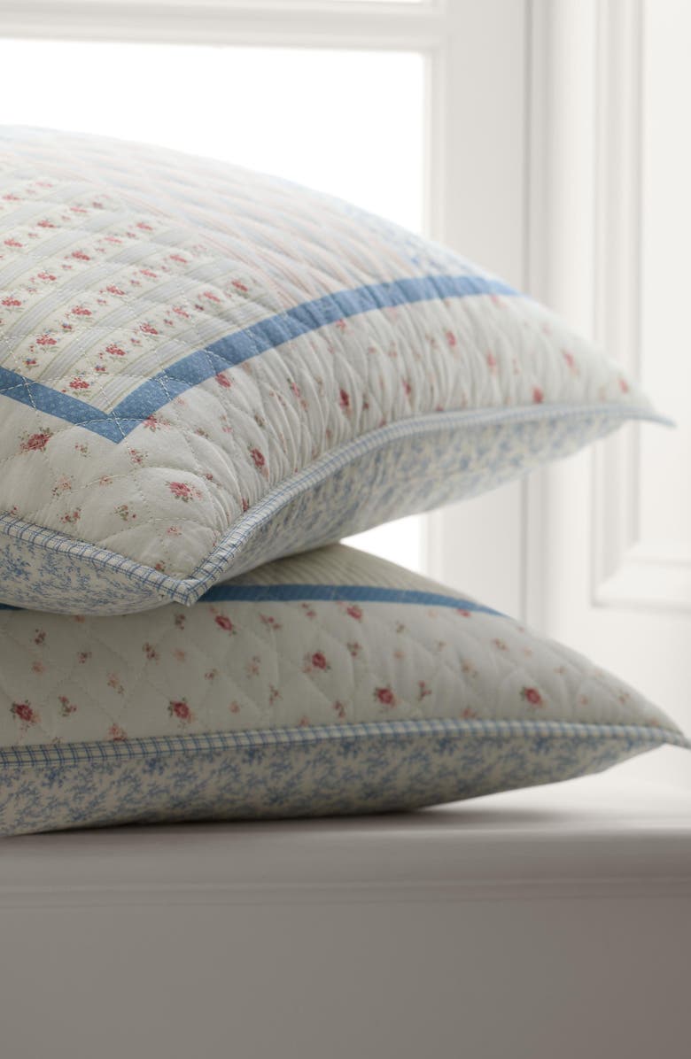 Lauren Ralph Lauren Marissa Quilted Cotton Sham, Alternate, color, True Cream Multi