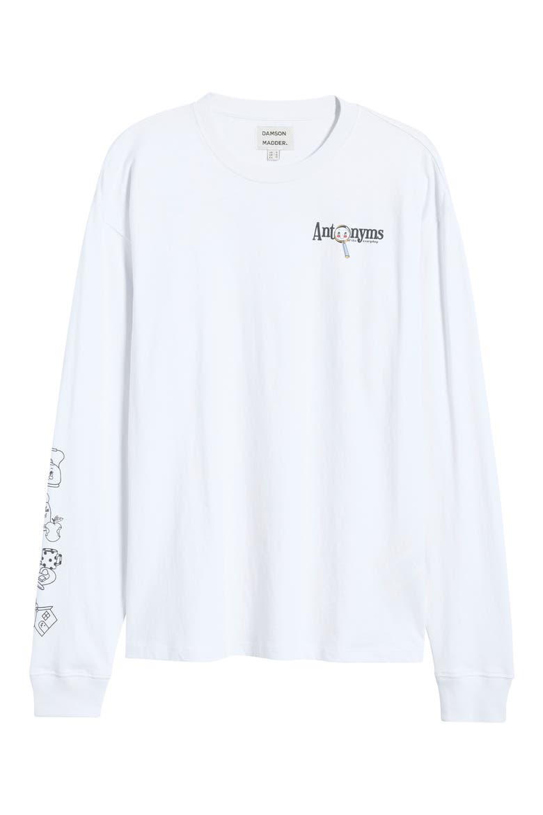 Antonyms Long Sleeve Graphic Tee, Alternate, color, WHITE