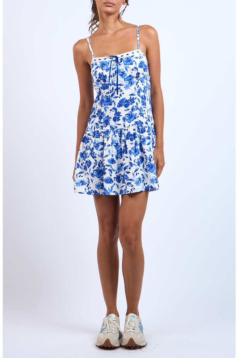 Sleeveless Minidress, Main, color, BLUE