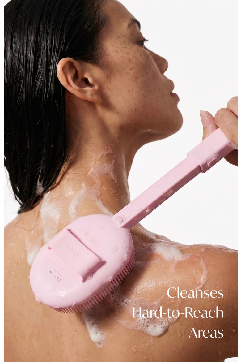 Nyla Rechargeable Sonic Body Scrubber, Alternate, color, Pink