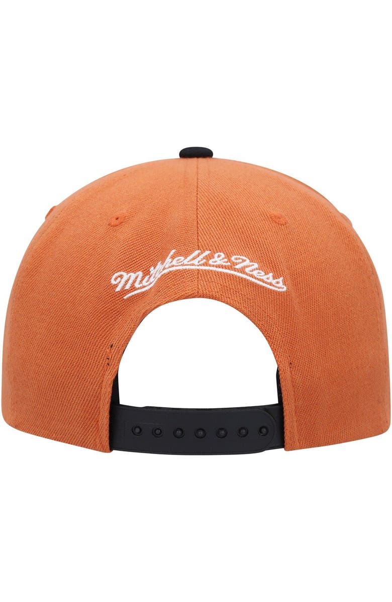 Mitchell & Ness Men's Mitchell & Ness Texas Orange/Black Texas Longhorns Logo Snapback Hat, Alternate, color,