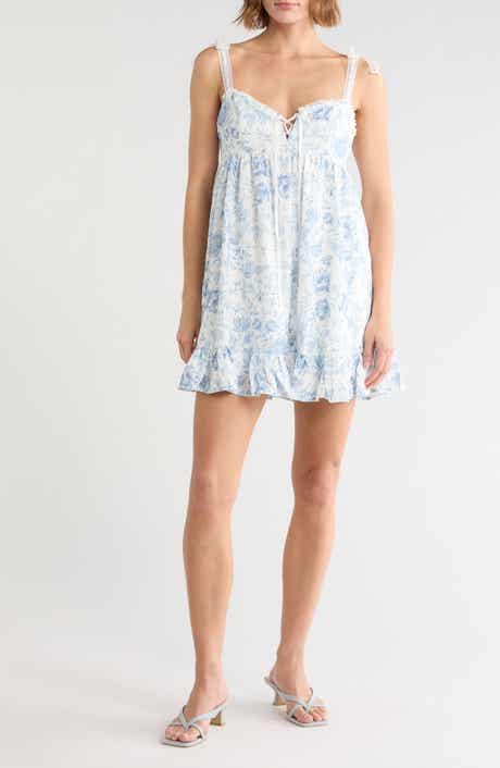 Button Front Denim Minidress
