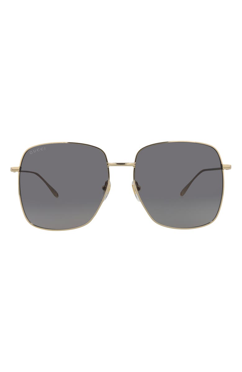 Gucci 59mm Square Sunglasses, Main, color, 