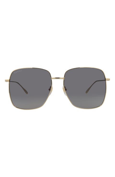 59mm Square Sunglasses