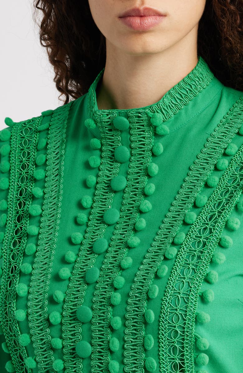 LAYERED WITH LOVE Carla Embellished Trim Minidress, Alternate, color,