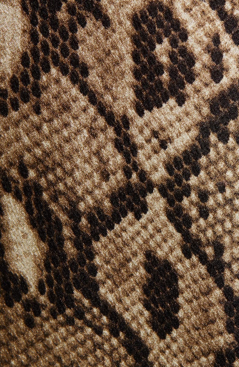 Endless Rose Snake Print Wrap Blouse, Alternate, color, 