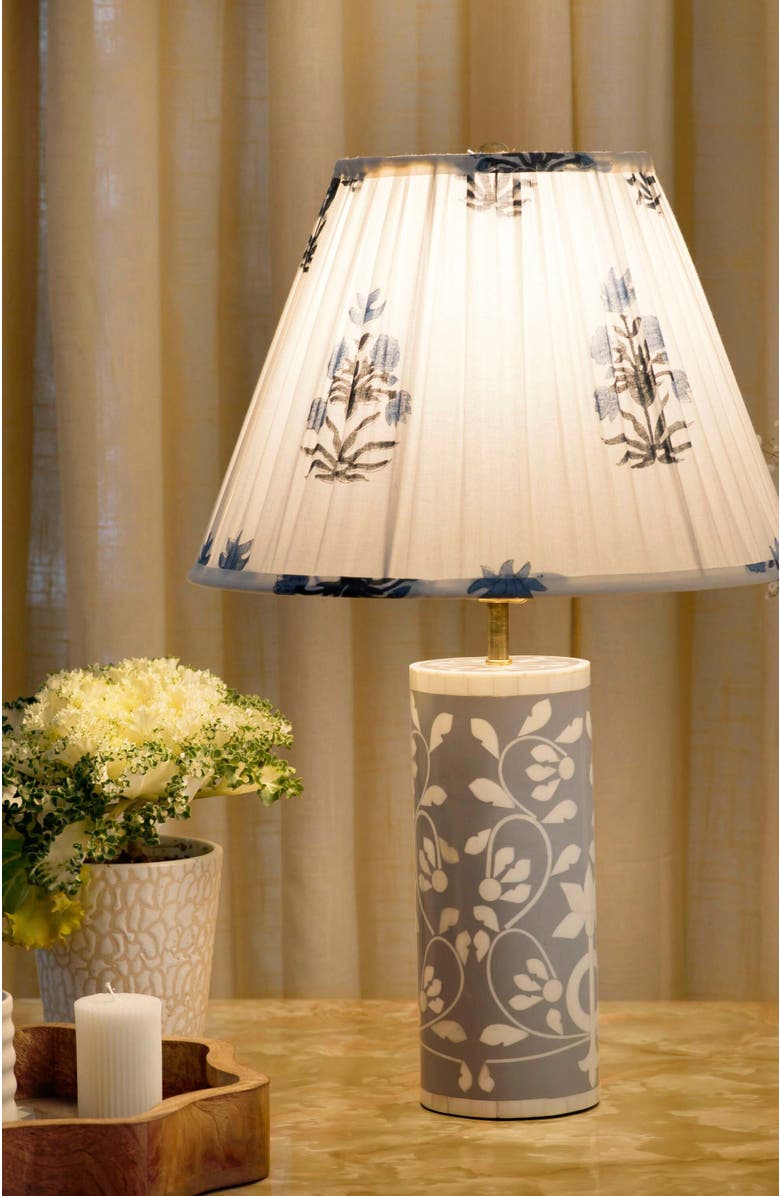 Mela Artisans Floral Vines Table Lamp - Grey, Alternate, color, Floral