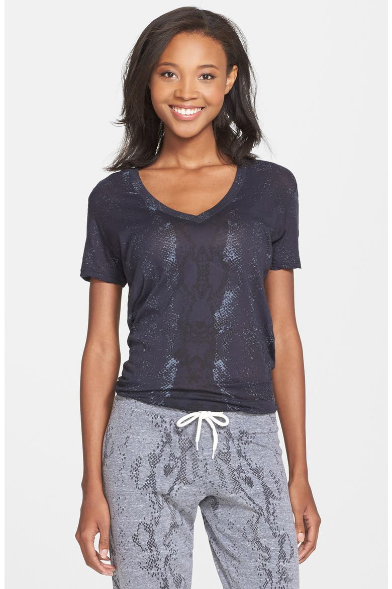 Snake Print Tee, Main, color, NEPTUNE