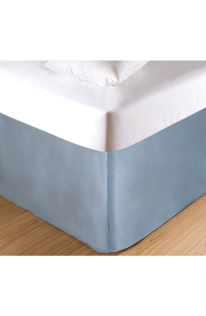 C&F Home Dusty Blue Bed Skirt 18" Drop, Main, color, Blue