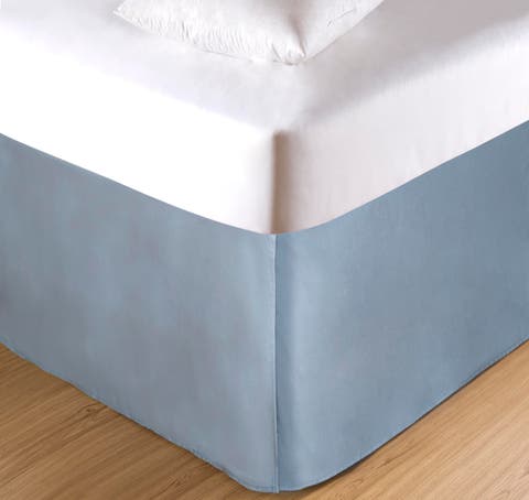 Dusty Blue Bed Skirt 18" Drop