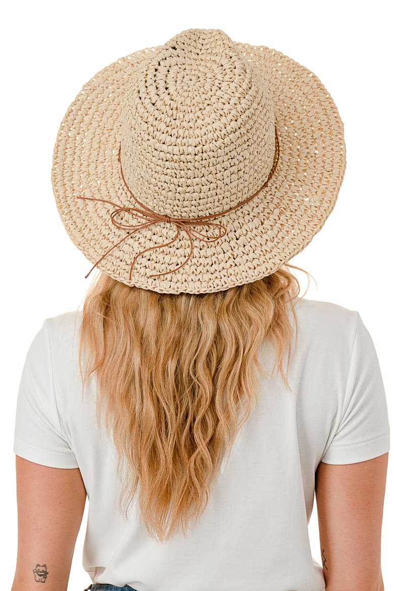 Straw Panama, Alternate, color, NATURAL