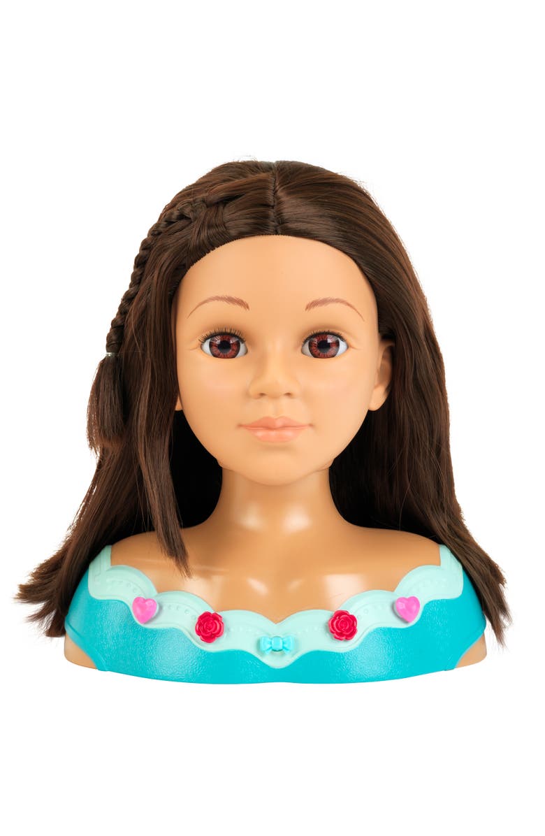 Klein Hairstyling Head Mia Pink & Teal, 10.6" Doll Head & 13Pc Ages 3+, Alternate, color, Multicolored