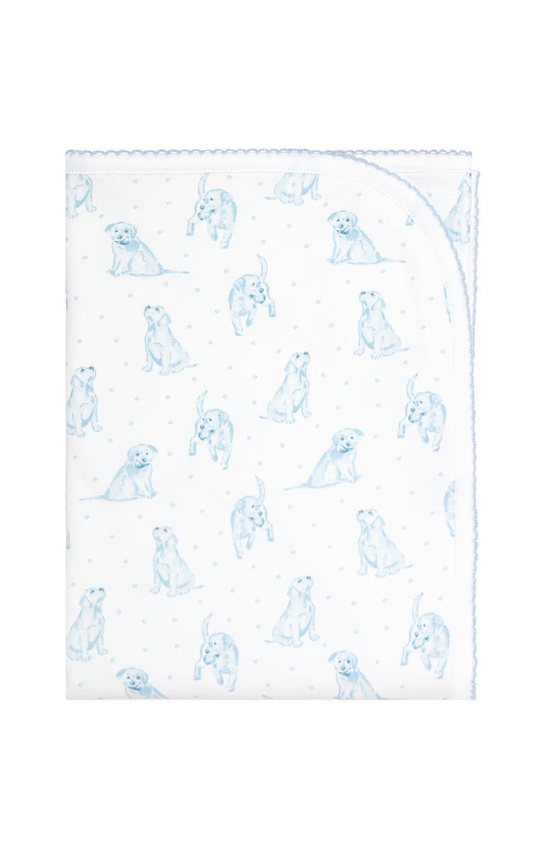 Nellapima Blue Puppy Love Print Blanket - Baby, Alternate, color, Blue