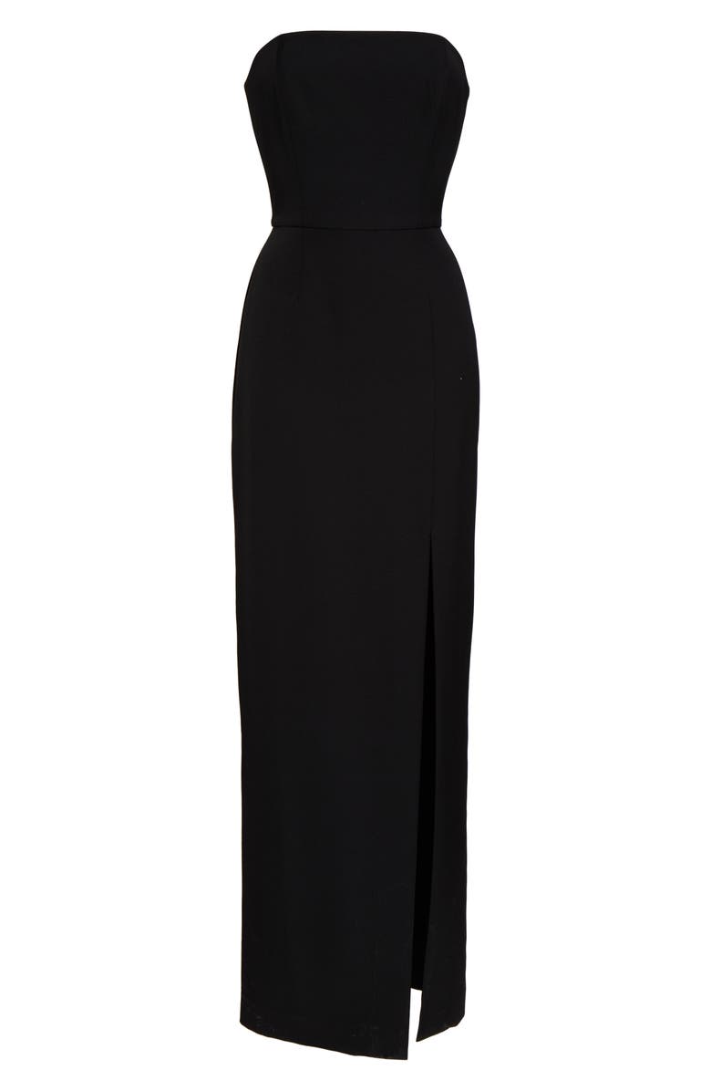 WAYF The Mila Strapless Slit Column Gown, Alternate, color,