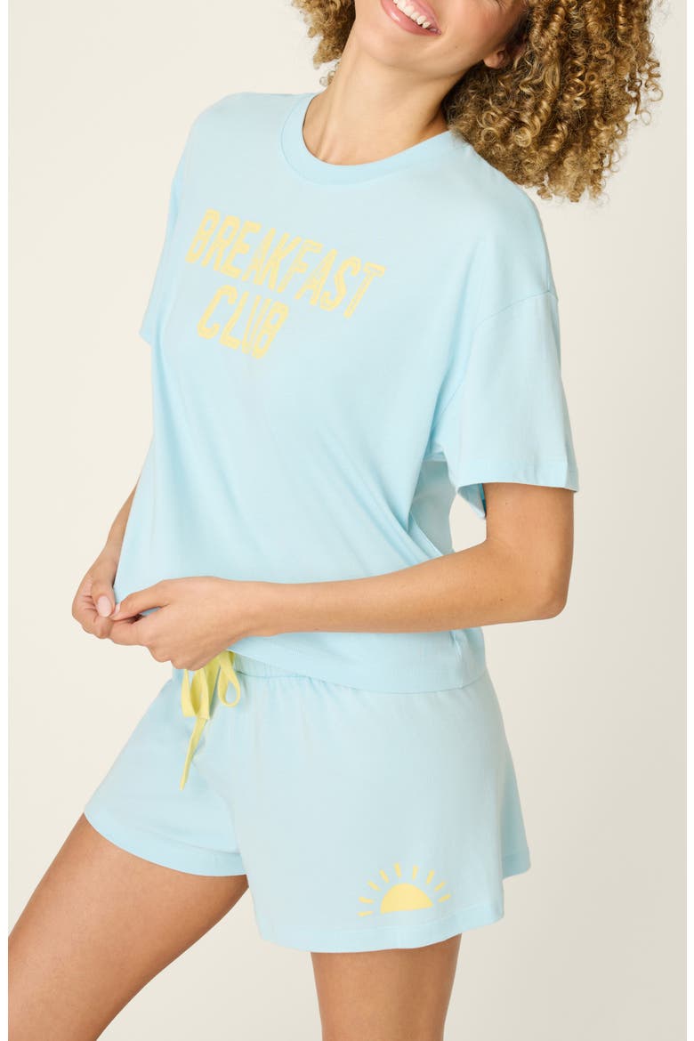 Softee Short Pajamas, Main, color, LIGHT BLUE