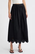 MANGO Claus Eyelet Maxi Skirt