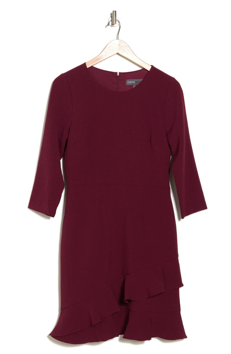 Julia Jordan Ruffle Hem Sheath Dress, Alternate, color, 