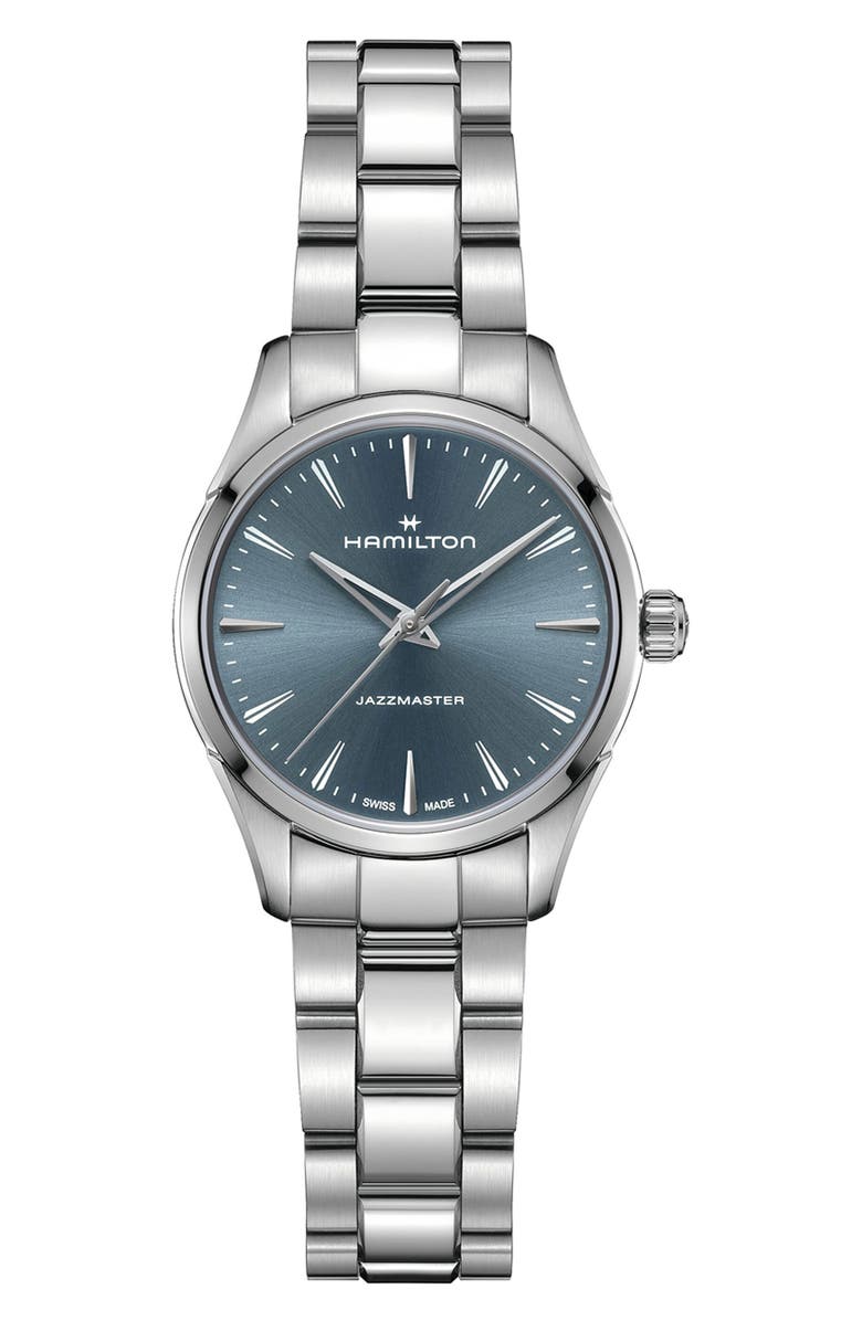Hamilton Jazzmaster Bracelet Watch, Main, color, Blue