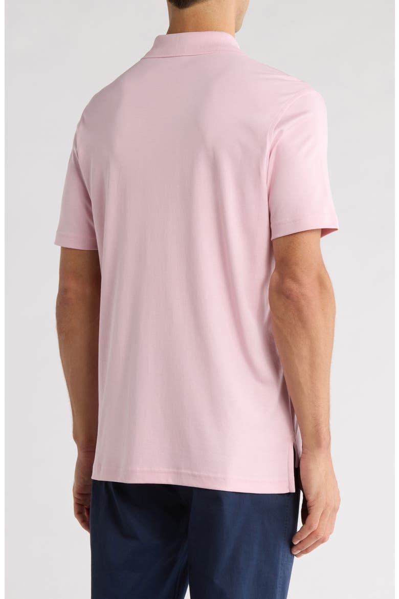 Cotton Interlock Knit Polo, Alternate, color, LIGHT/PASTEL PINK