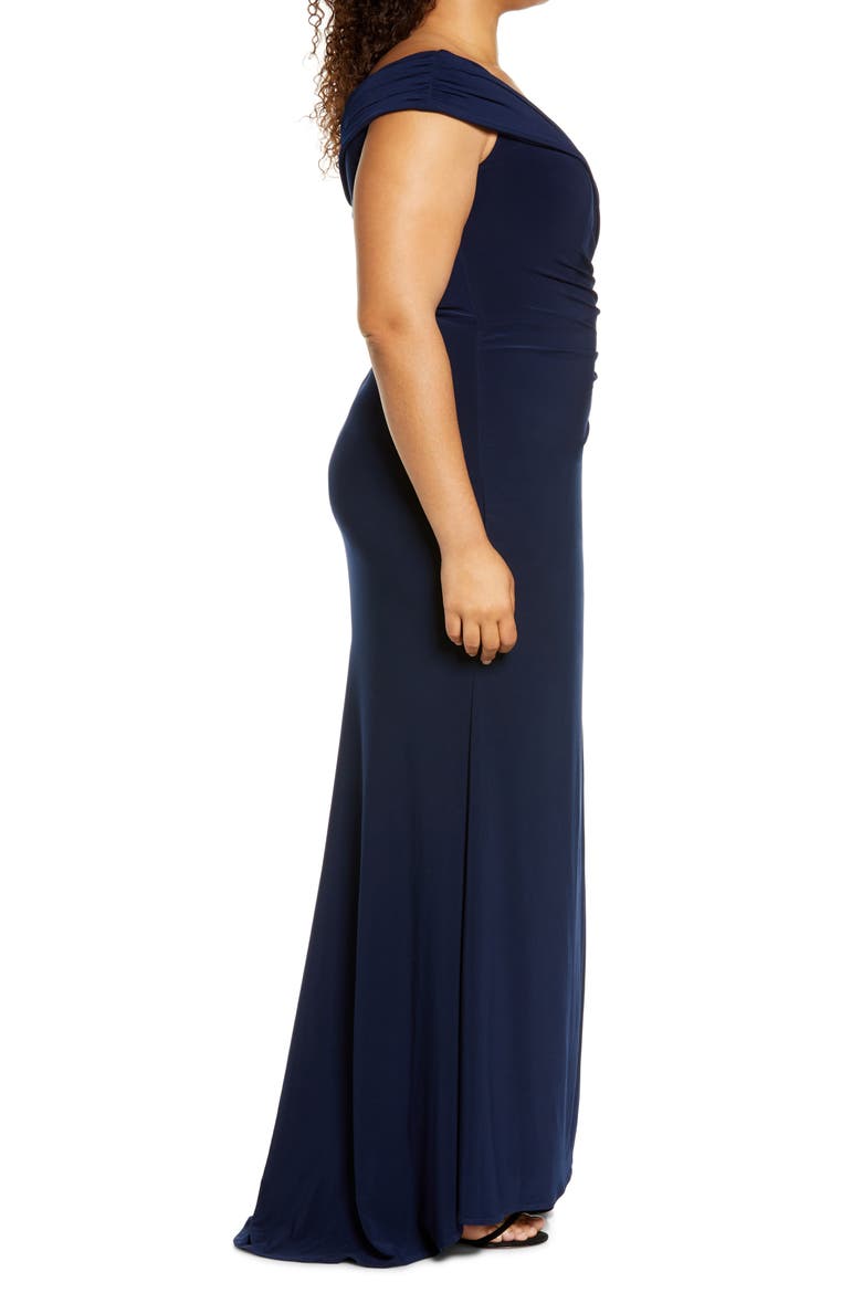 Jersey Gown, Alternate, color, NAVY