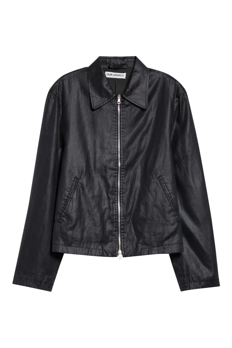 Mini Worker Jacket, Main, color, LACQUER BLACK