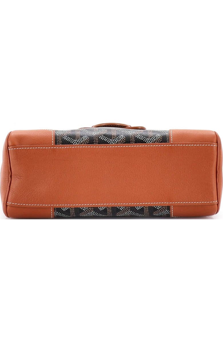 Pre-Owned Goyard Saigon Top Handle Bag Coated Canvas with Leather Mini, Alternate, color, Brown