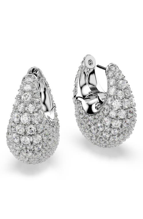 Swarovski Sublima Crystal Hoop Earrings In Metallic