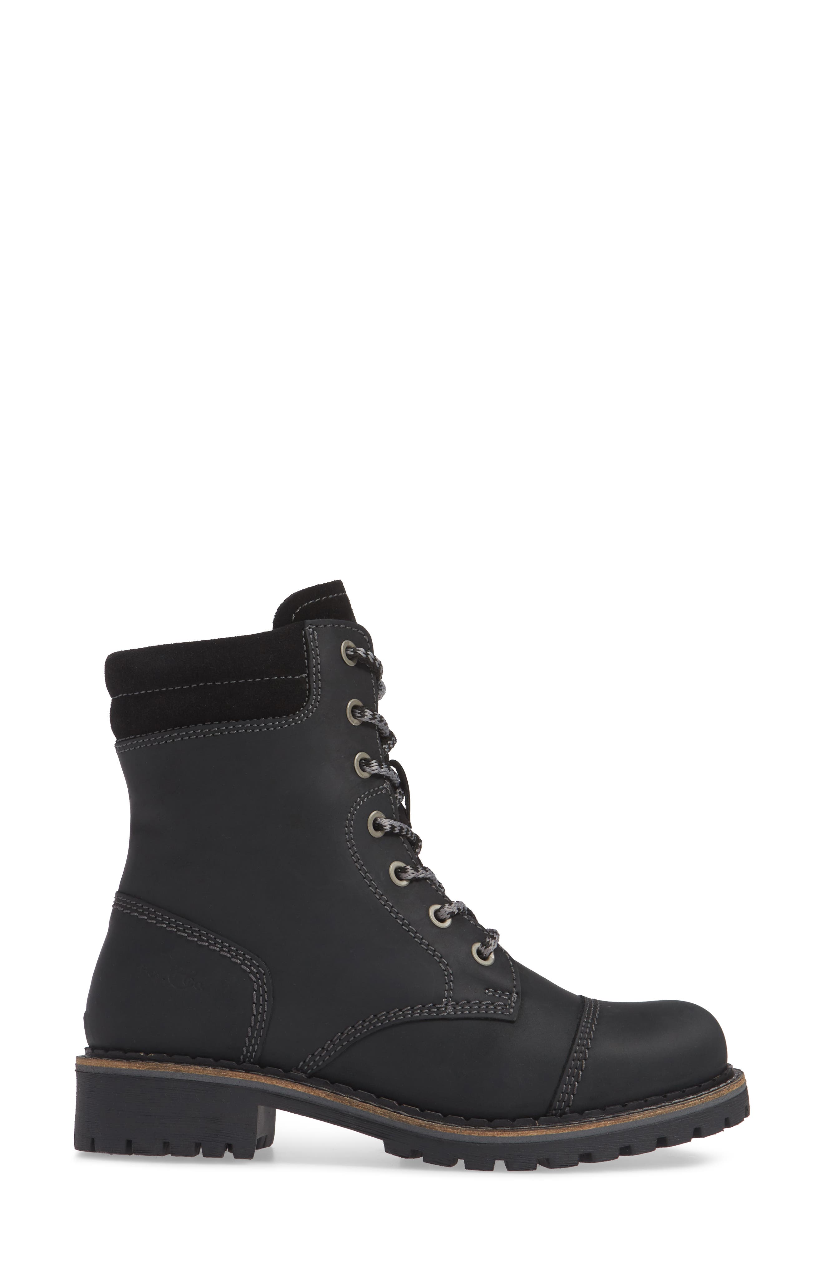 Hero Waterproof Hiker Boot, Alternate, color, BLACK LEATHER